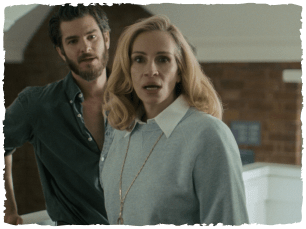 Julia Roberts & Adam Garfield both with shocked expression