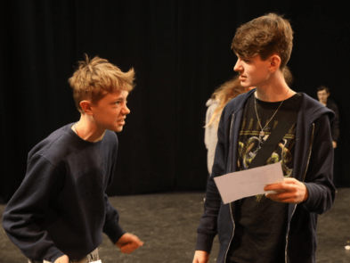 2 boys acting