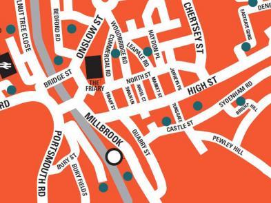 Map of Guildford