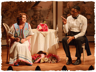 Glorious prod pic - wendi and matthew sat donw