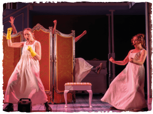 Girls in white nighties dancing