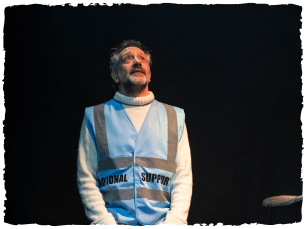 Man in blue high vis