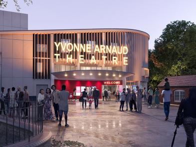 An architect's impression of the vision for the Yvonne Arnaud Theatre.