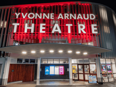The yvonne Arnaud theatre from outside